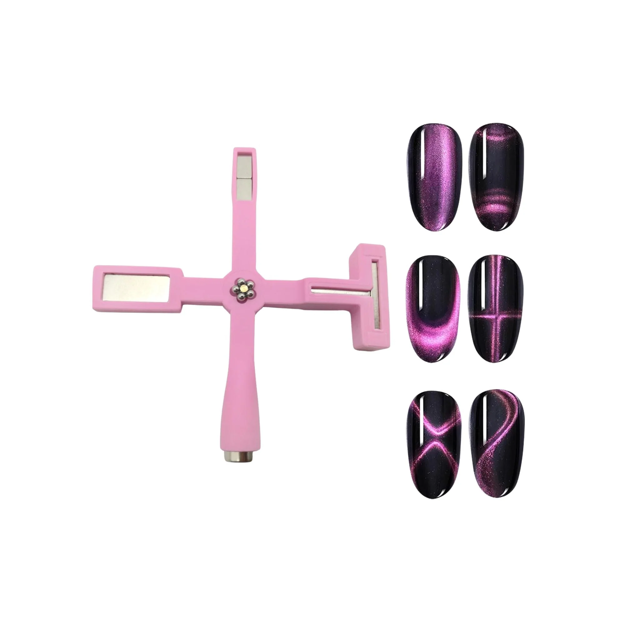 5 in 1 Nail Magnet Pink - Image 2