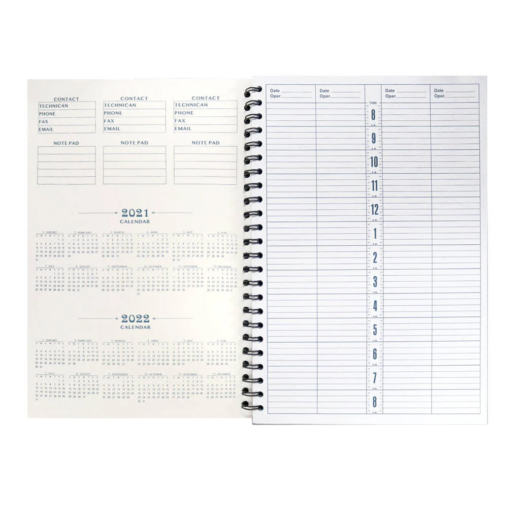Appointment Book 4 Column Blue 300 pages - Image 2