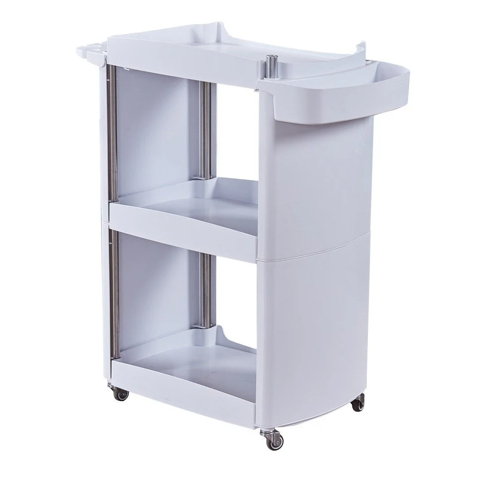 Beauty Trolley - White 2 Shelf - Image 4