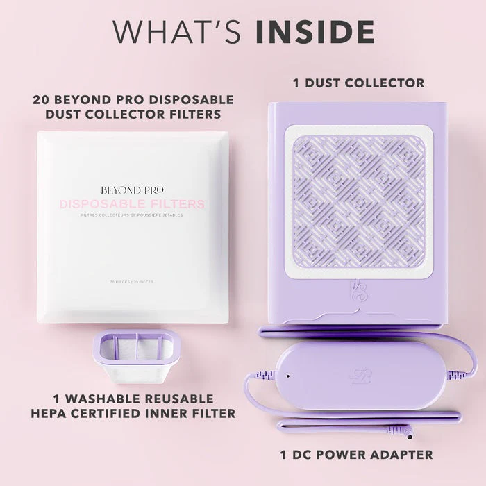 Beyond Pro Nail Dust Collector - Lavender - Image 2