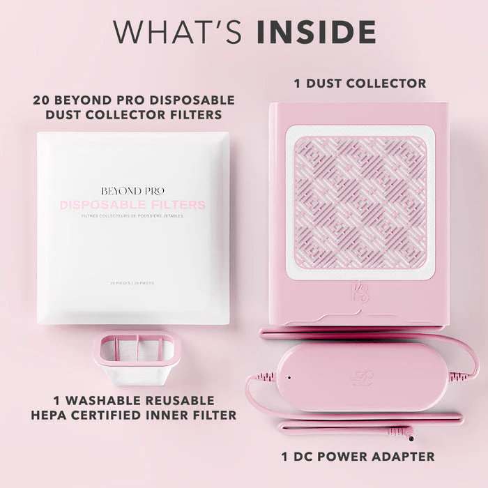 Beyond Pro Nail Dust Collector - Pink - Image 2