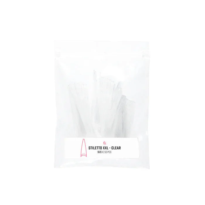 C-Curve Tip - CCTC02 XXL Stiletto Clear Refill - Image 2