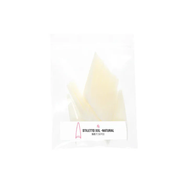 C-Curve Tip - CCTC02 XXL Stiletto Natural Refill - Image 8