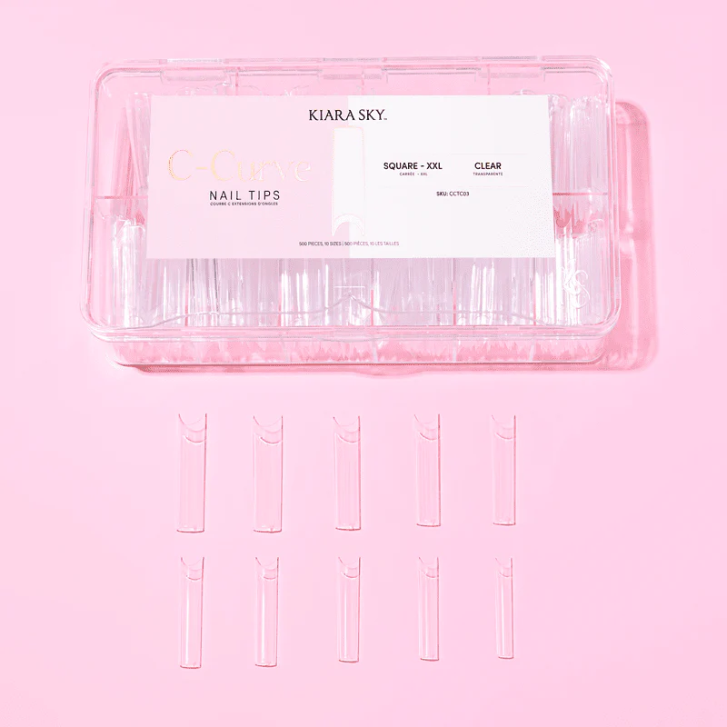 C-Curve Tip - CCTC03 XXL Square Clear 500pc - Image 2
