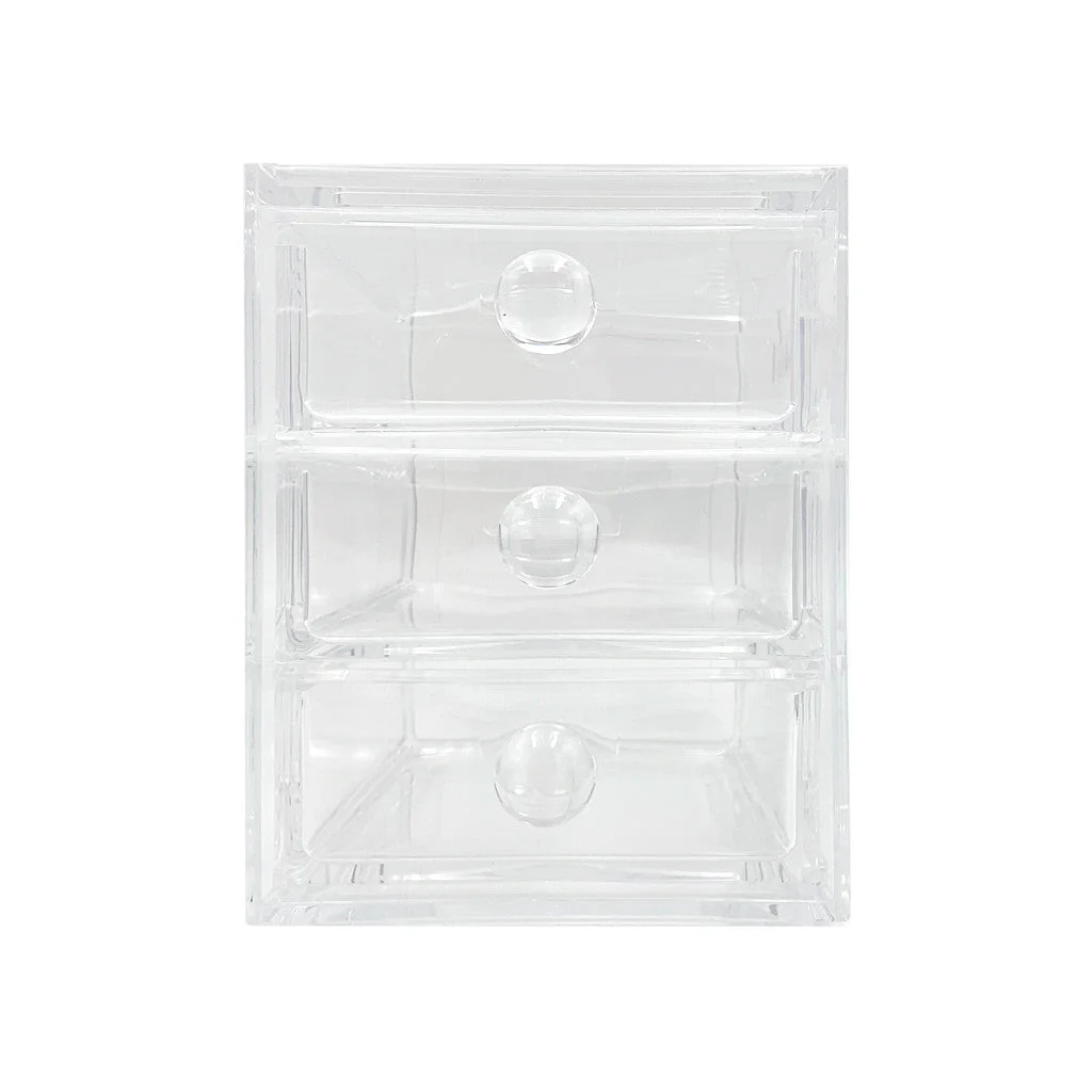 Clear Acrylic Chest Of Draws - 3 Draws - Image 2