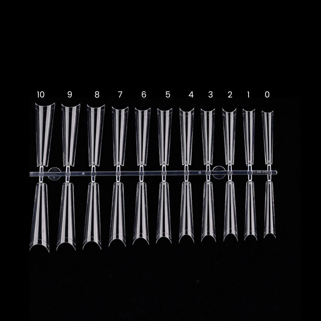 Coffin Clear Tip - Size 7 (10pk) - Image 3