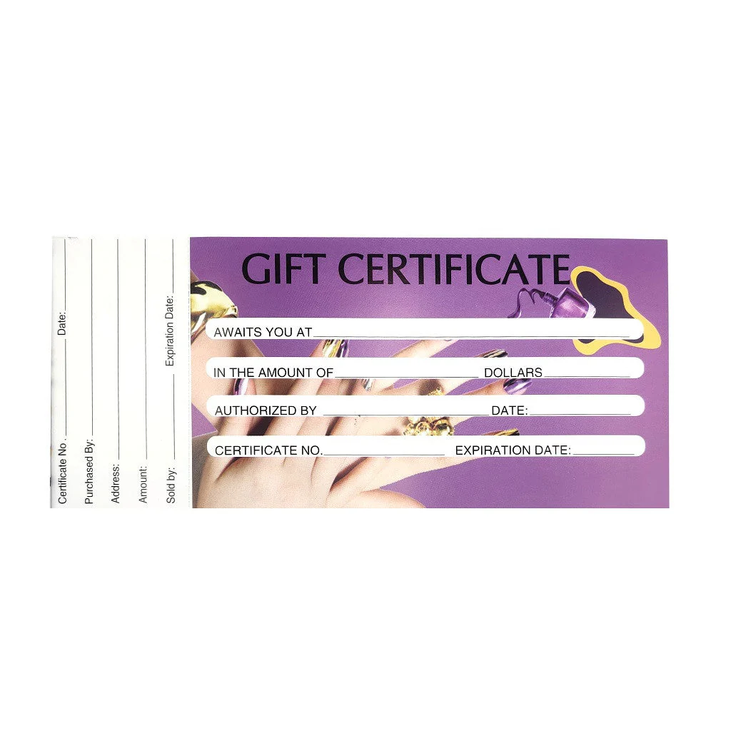 Gift Certificate Deluxe Purple & Yellow - Image 2
