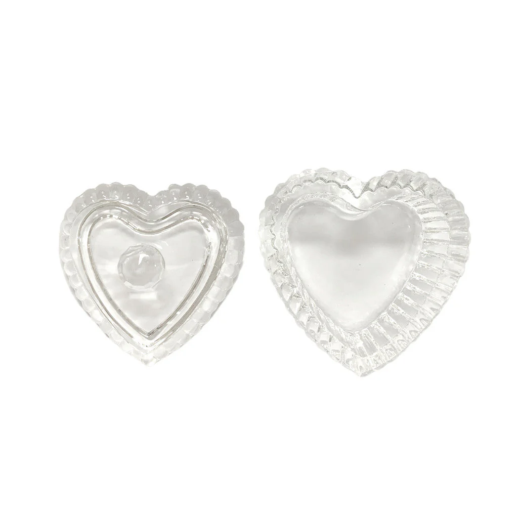 Crystal Jar - Heart with Handle - Image 3