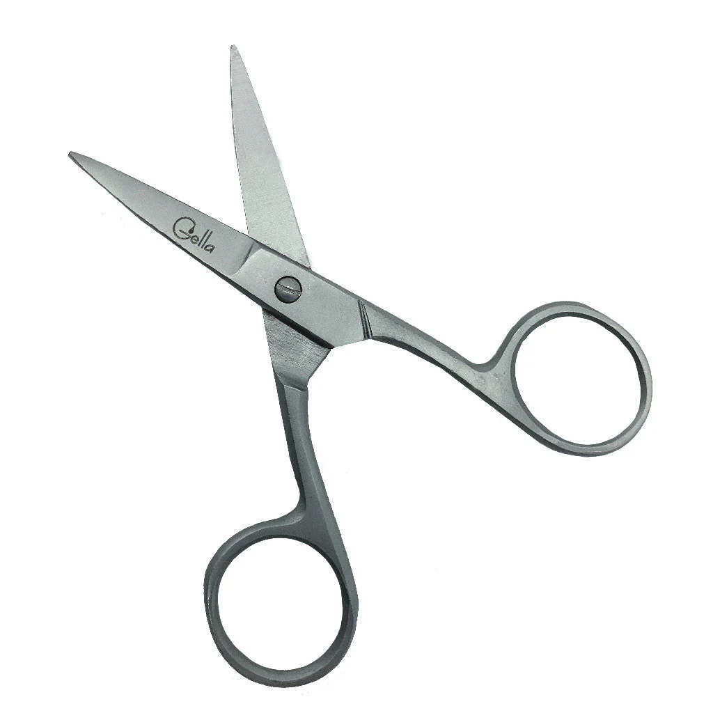 Curved Eyebrow Scissors Stainless Steel Silver - Image 2