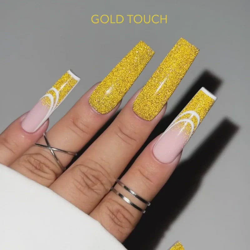 Diamond FX Acrylic Powder - AFX09 Gold Touch - Image 2