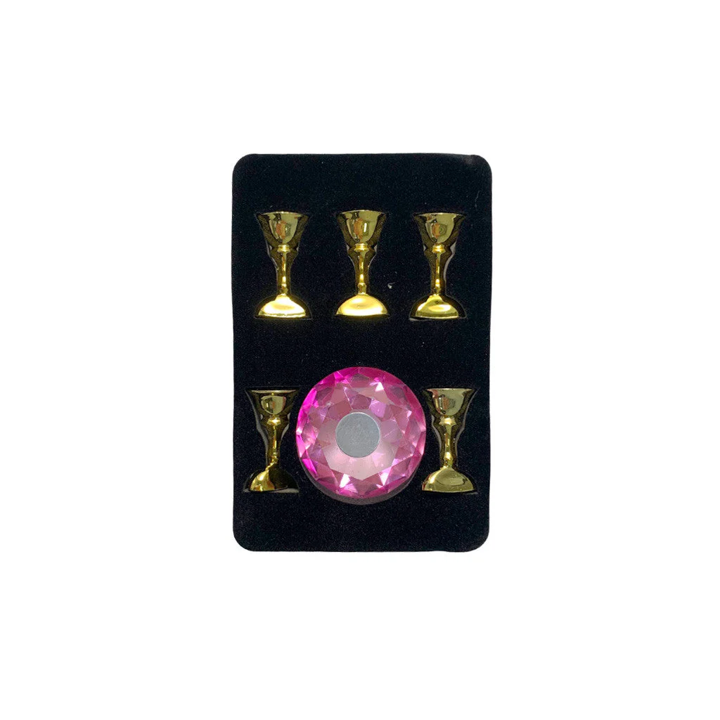 Diamond Nail Holder Magnetic Display Stand - Pink - Image 2