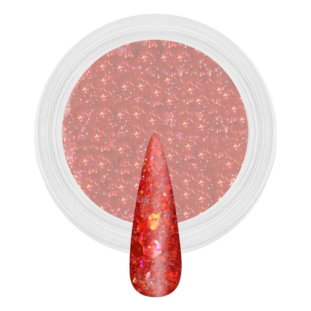 Dip & Acrylic Powder - D123 Stawberry Sprinkles - Image 2