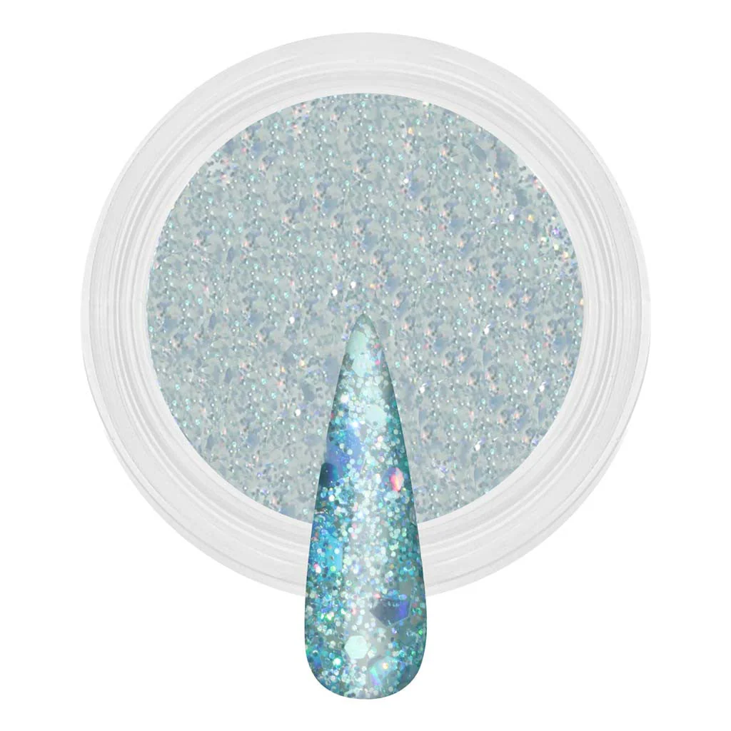Dip & Acrylic Powder - D144 Blue Rain - Image 2