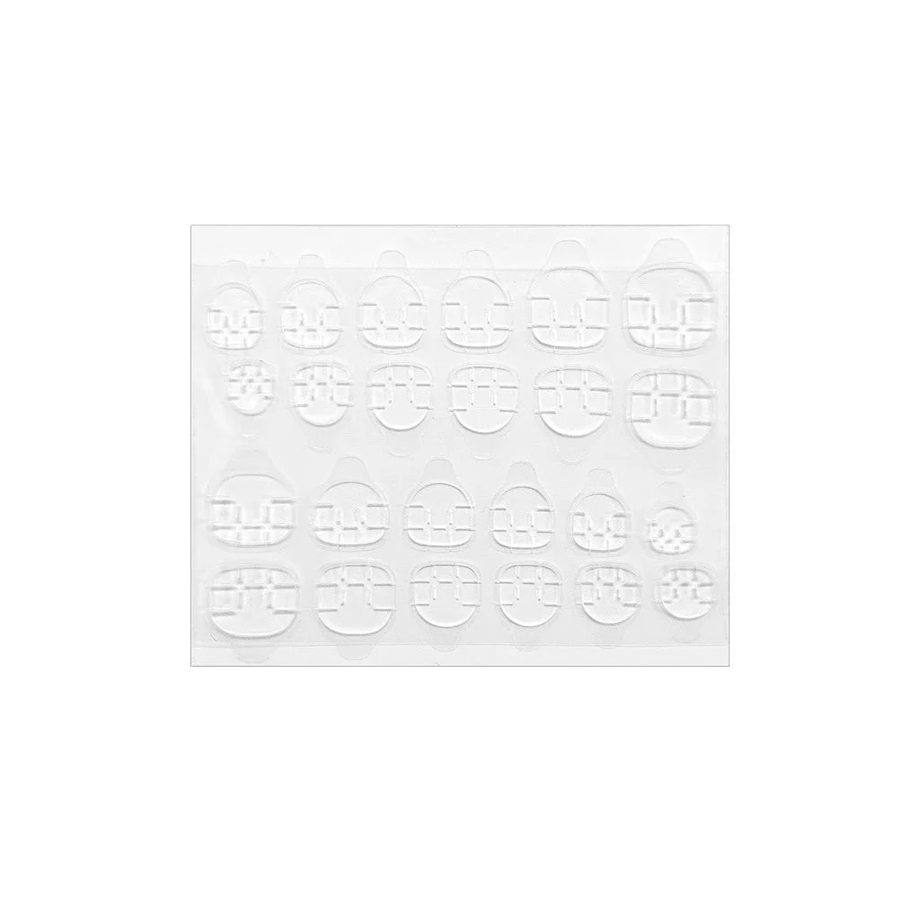 Double Sided Nail Art Adhesive Tabs 10pc  - Clear - Image 2