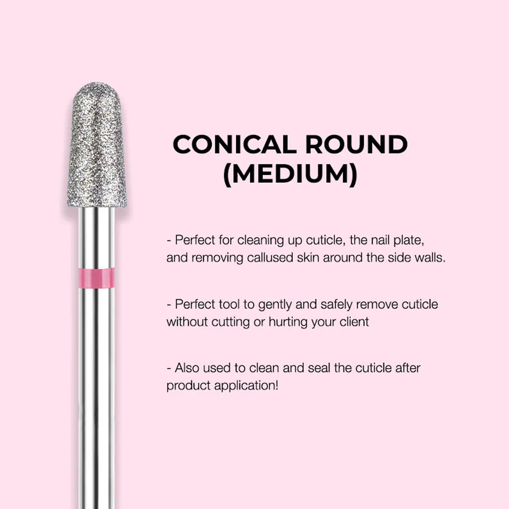 Drill Bit - Conical Round Shape Medium Silver - Image 2