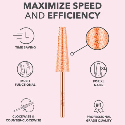 Drill Bit - XL 5 in 1 Coarse Rose Gold - Image 2