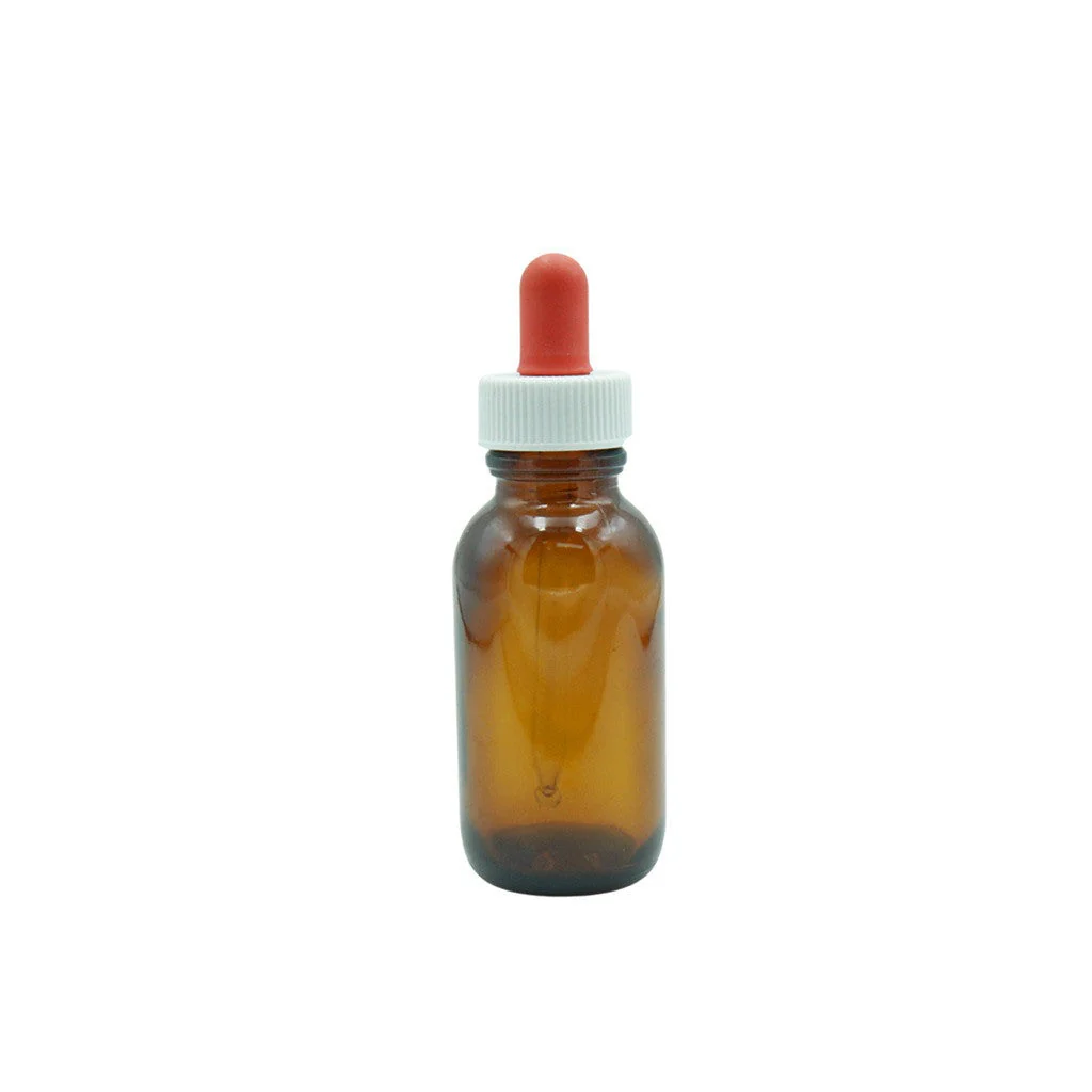 Empty Amber Bottle 50ml 24mm Opening With Dropper - Image 3