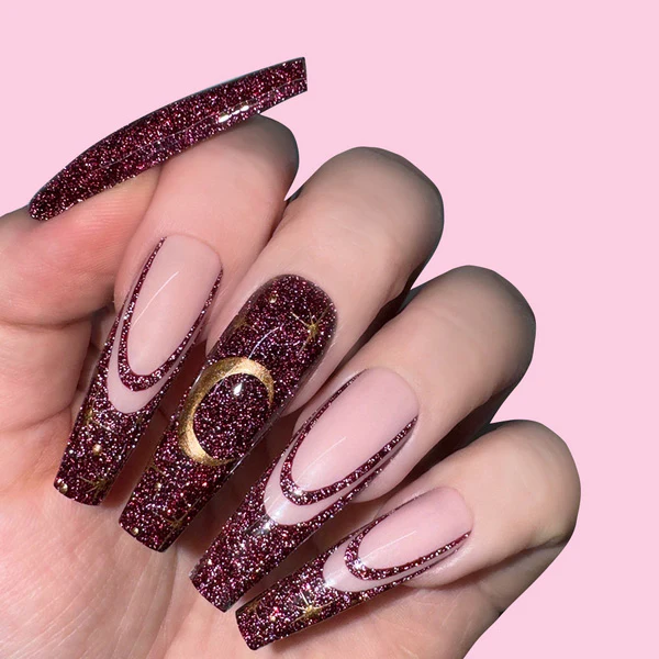 Gel Polish - GFX128 Crimson - Image 2