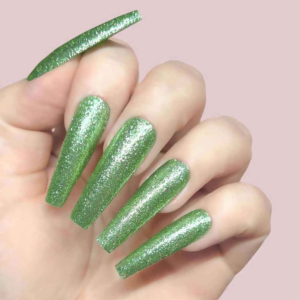 Gel Polish - GFX208 Emerald Star - Image 2