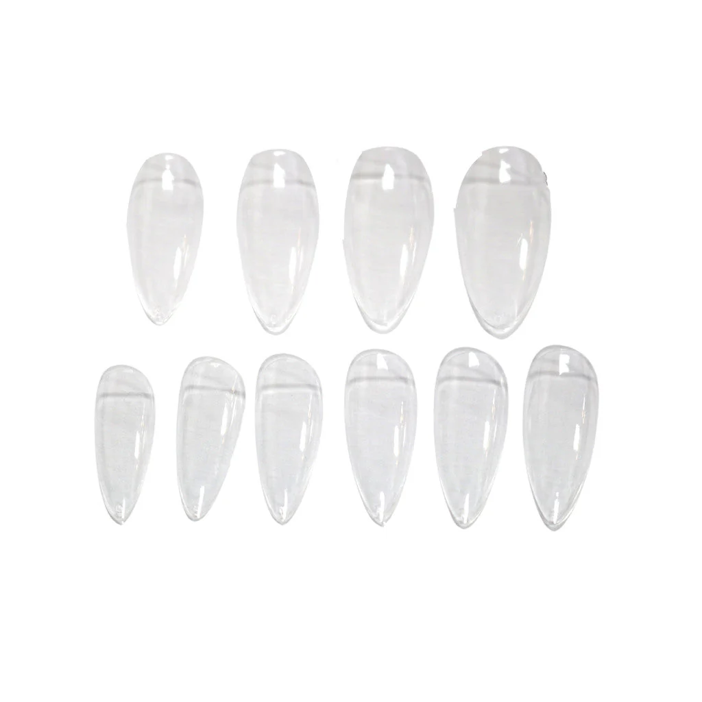 Full Tips Almond Medium Clear 1-9 504pc - Image 4
