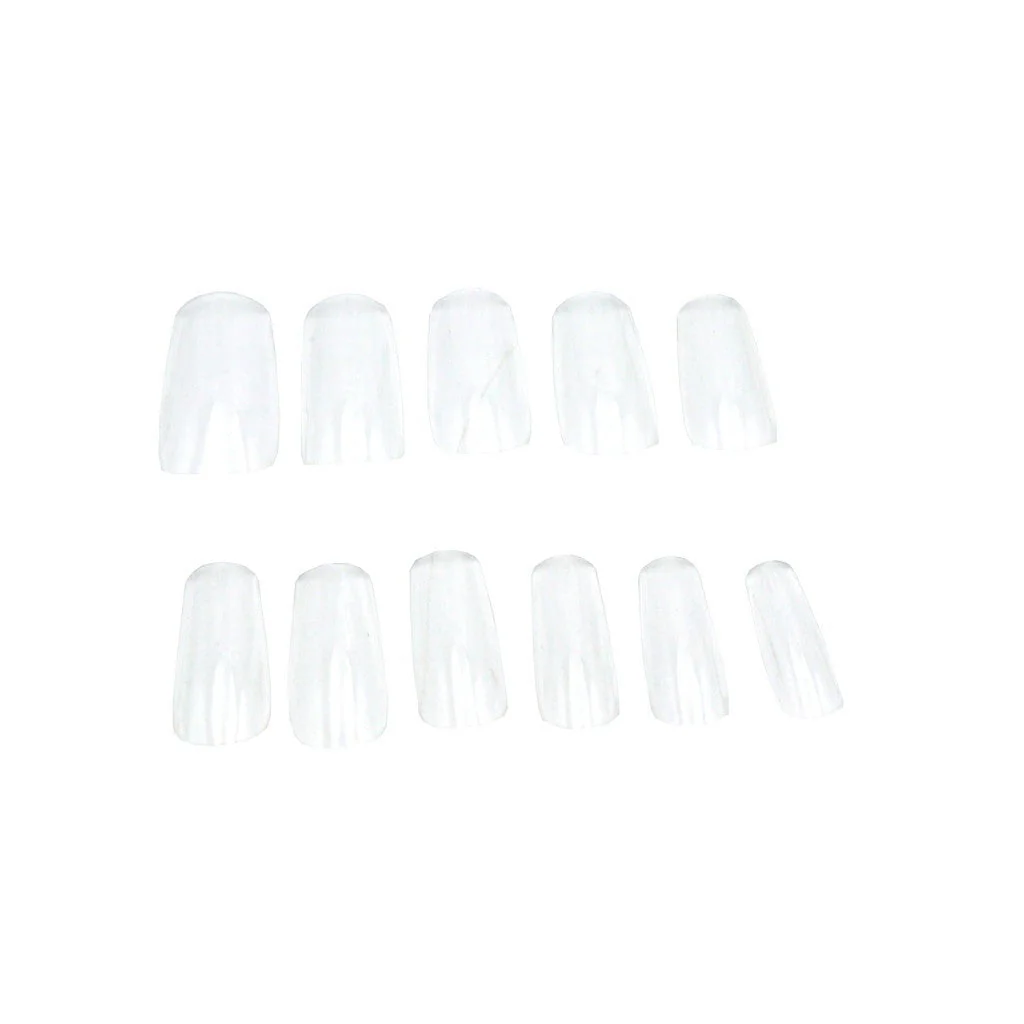 Full Cover Tips - Medium Square Clear - Image 2