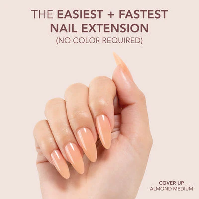 Gelly Tips Cover -  Almond Medium Cover Up - Image 2