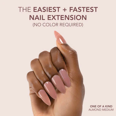 Gelly Tips Cover -  Almond Medium One Of A Kind - Image 2