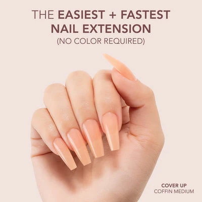 Gelly Tips Cover -  Coffin Medium Cover Up - Image 2