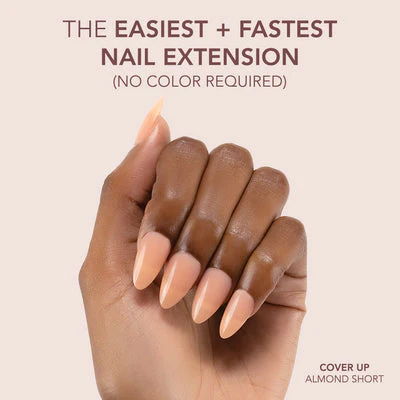 Gelly Tips Cover -  Almond Short Cover Up - Image 2
