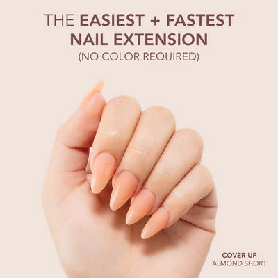 Gelly Tips Cover -  Almond Short Cover Up - Image 3