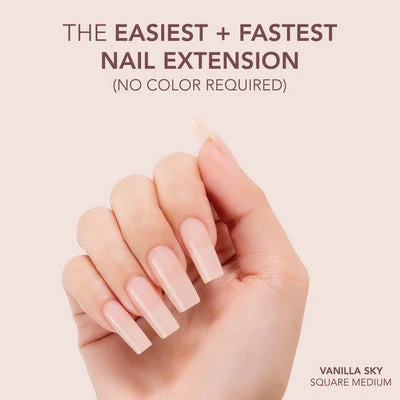 Gelly Tips Cover -  Square Medium Vanilla Sky - Image 2
