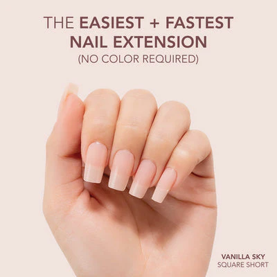 Gelly Tips Cover -  Square Short Vanilla Sky - Image 3