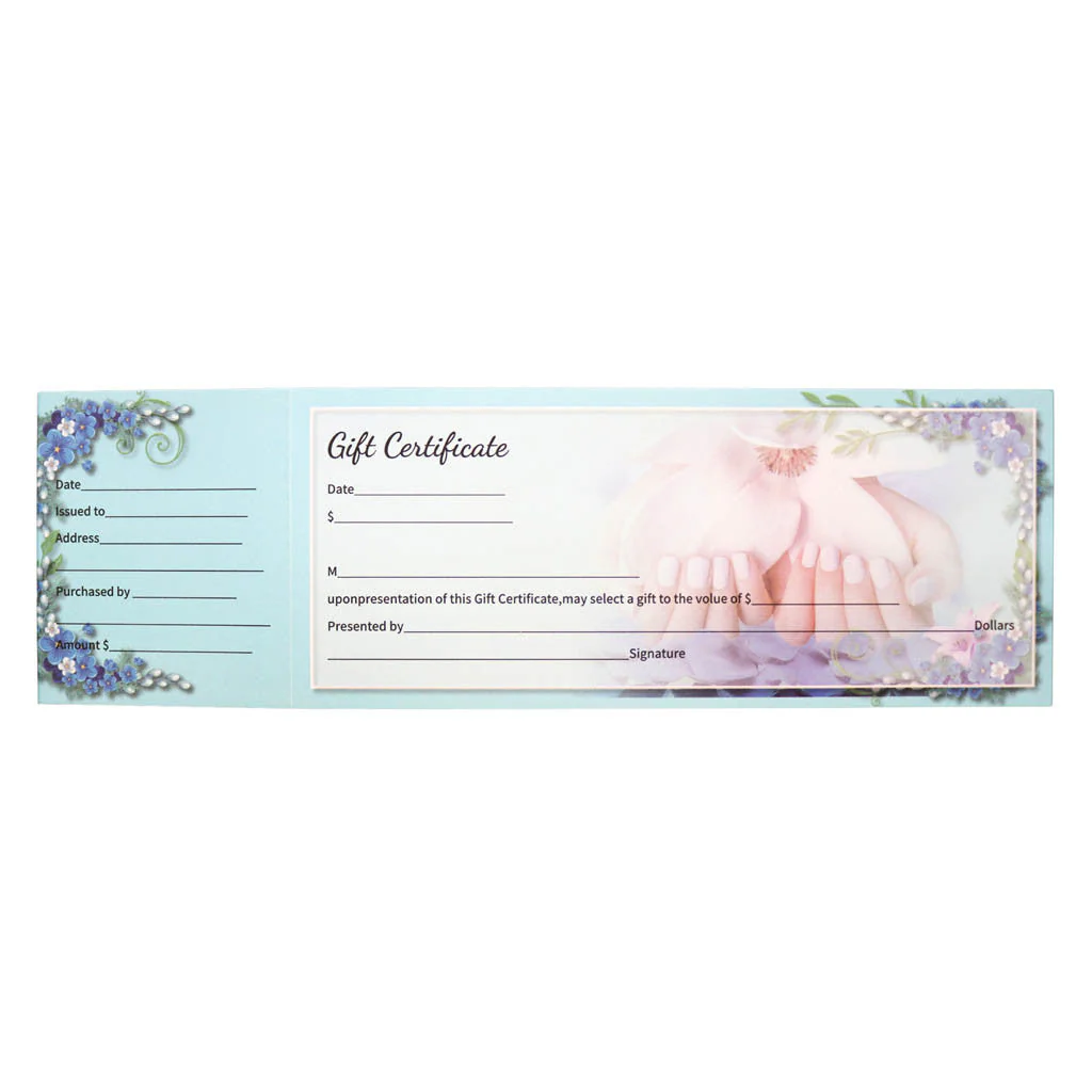 Gift Certificate Blue - 25 pcs - Image 2