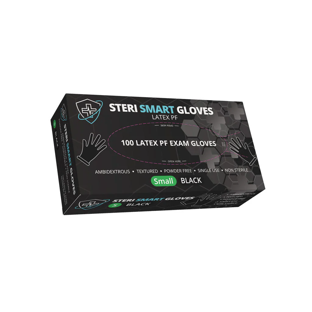 Latex Gloves - Powder Free Black S|M|L  1000pc (Carton) - Image 4