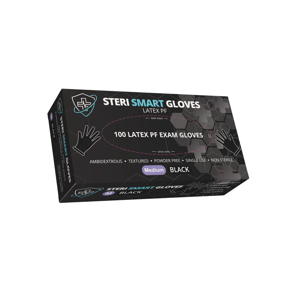 Latex Gloves - Powder Free Black S|M|L  1000pc (Carton) - Image 6