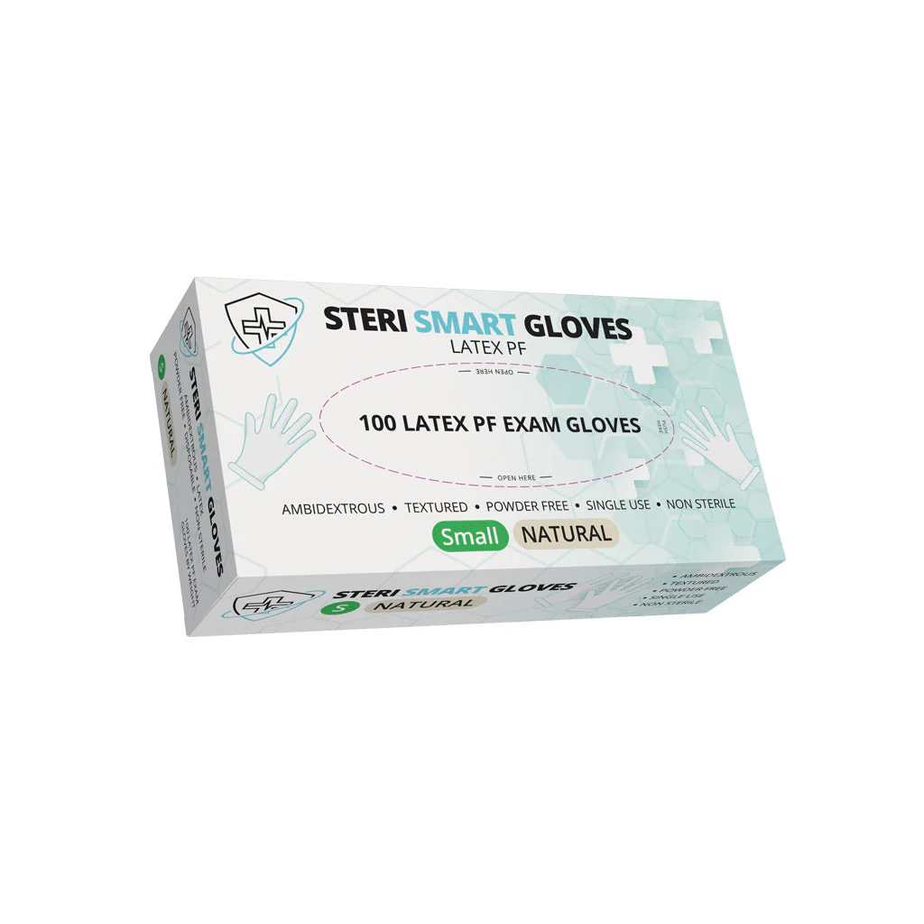 Latex Gloves - Powder Free Natural Small 1000pc (Carton) - Image 2