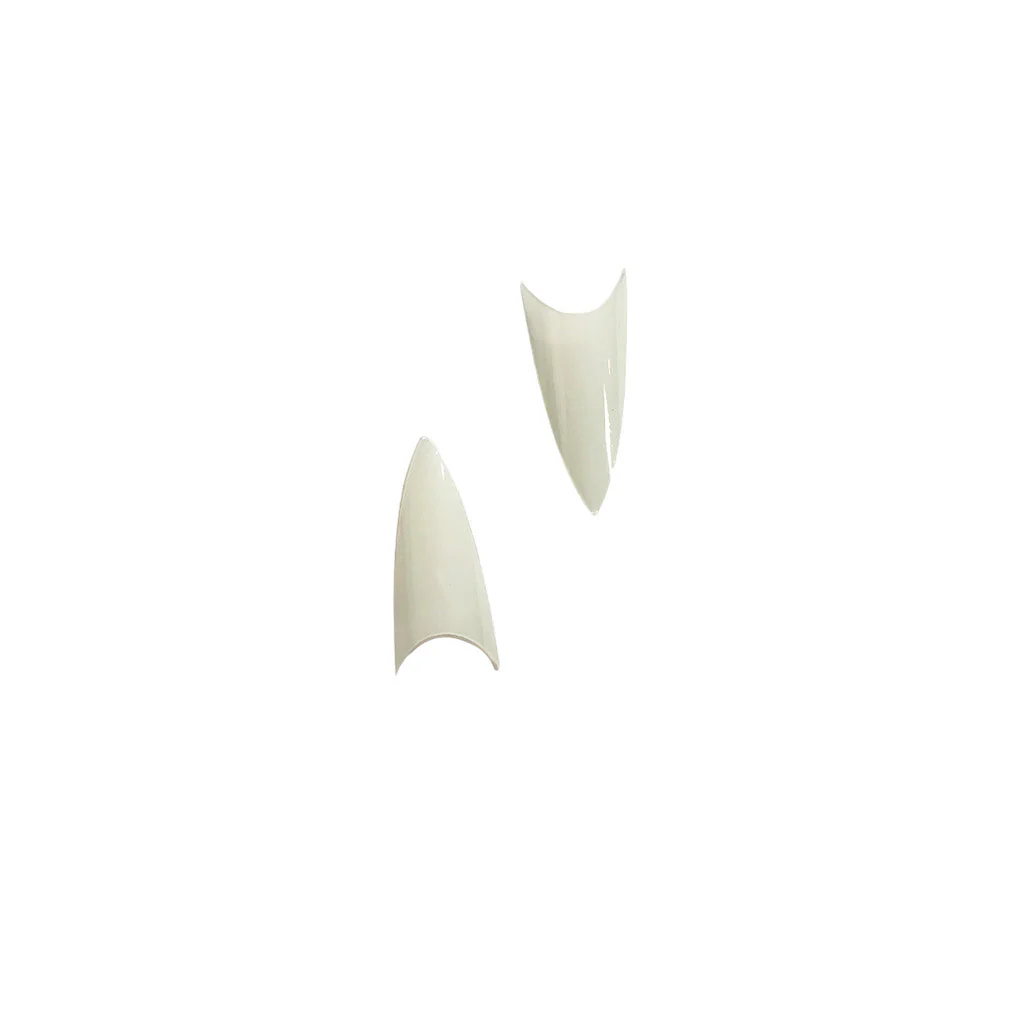 Medium Stiletto Tips Natural 500pc - Image 2
