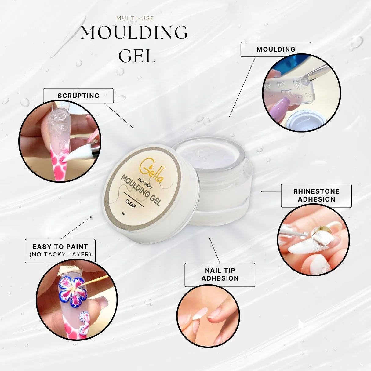 Moulding Gel (Non Sticky) - Clear - Image 2
