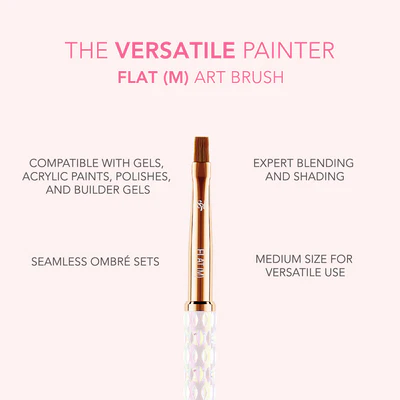 Nail Art Brush - M Flat - Image 3