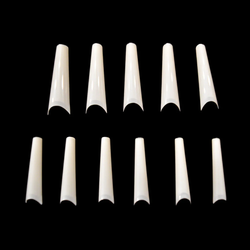 Nail Tips - Coffin Natural 0 - 10 550pc - Image 2