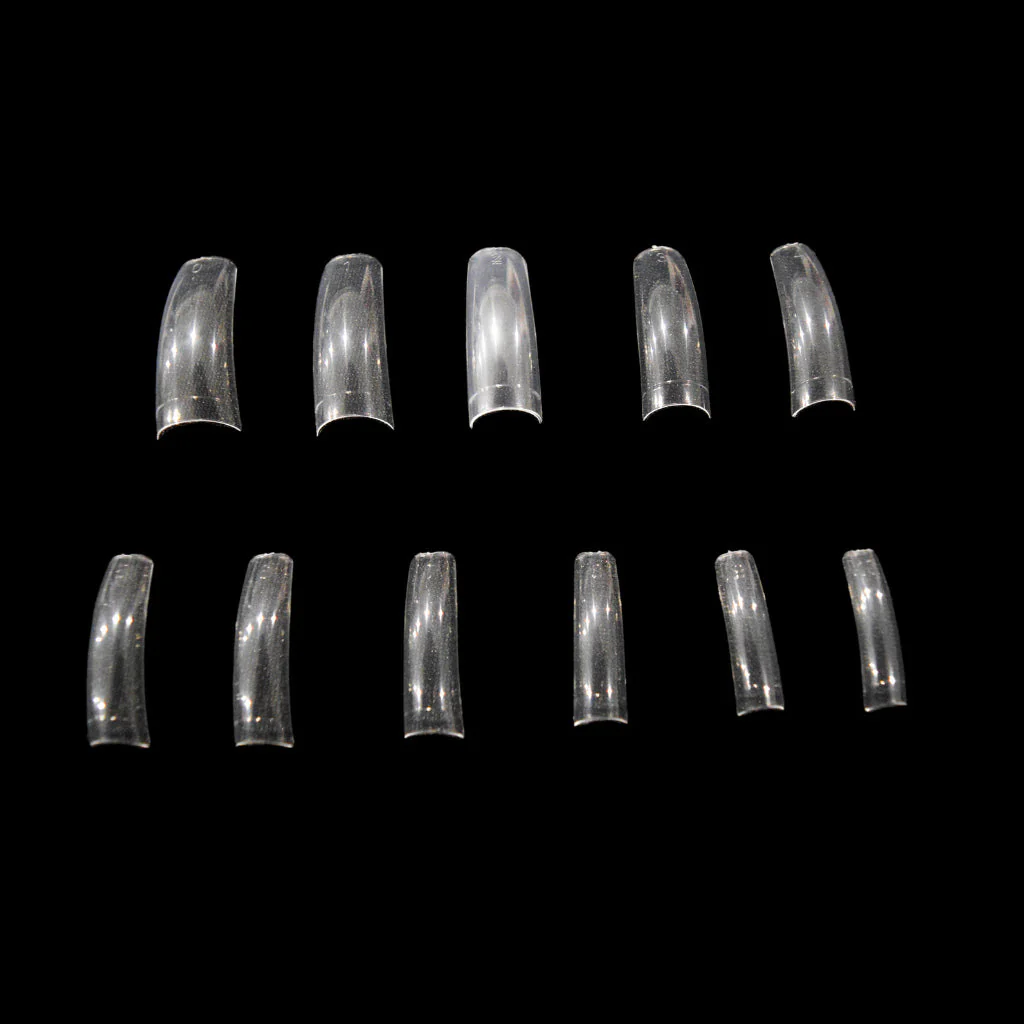 Nail Tips - Regular Clear 0 - 10 550pc - Image 2