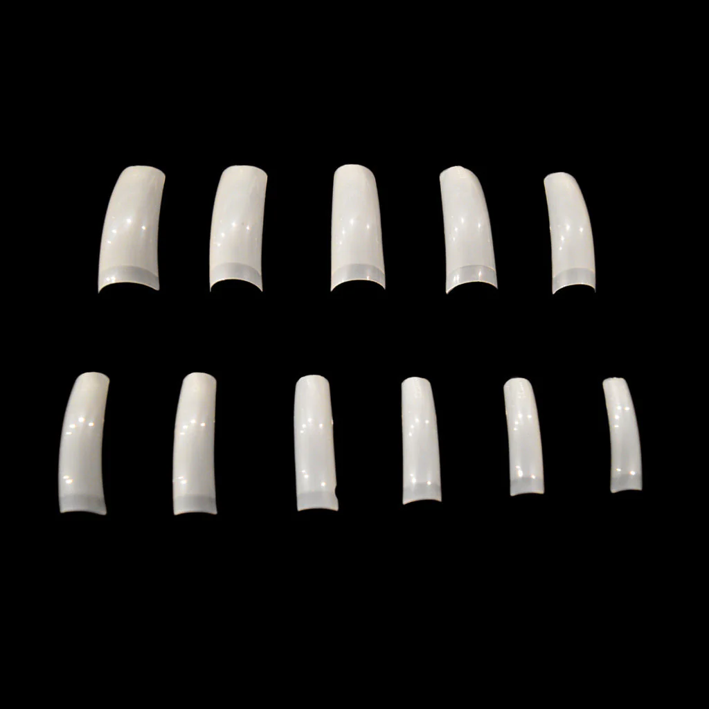 Nail Tips - Regular Natural 0 - 10 550pc - Image 2