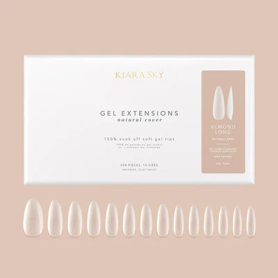 Natural Gel Extensions - NNAL Almond Long - Image 2