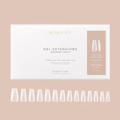Natural Gel Extensions - NNCM Coffin Medium - Image 2