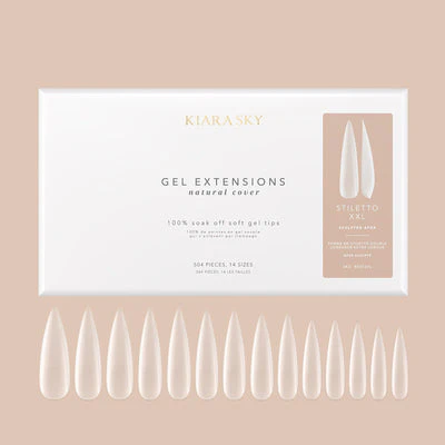 Natural Gel Extensions - NSST2XL Stiletto XXL (Sculpted) - Image 2