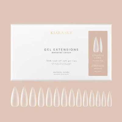 Natural Gel Extensions - NSSTL Stiletto L (Sculpted) - Image 2