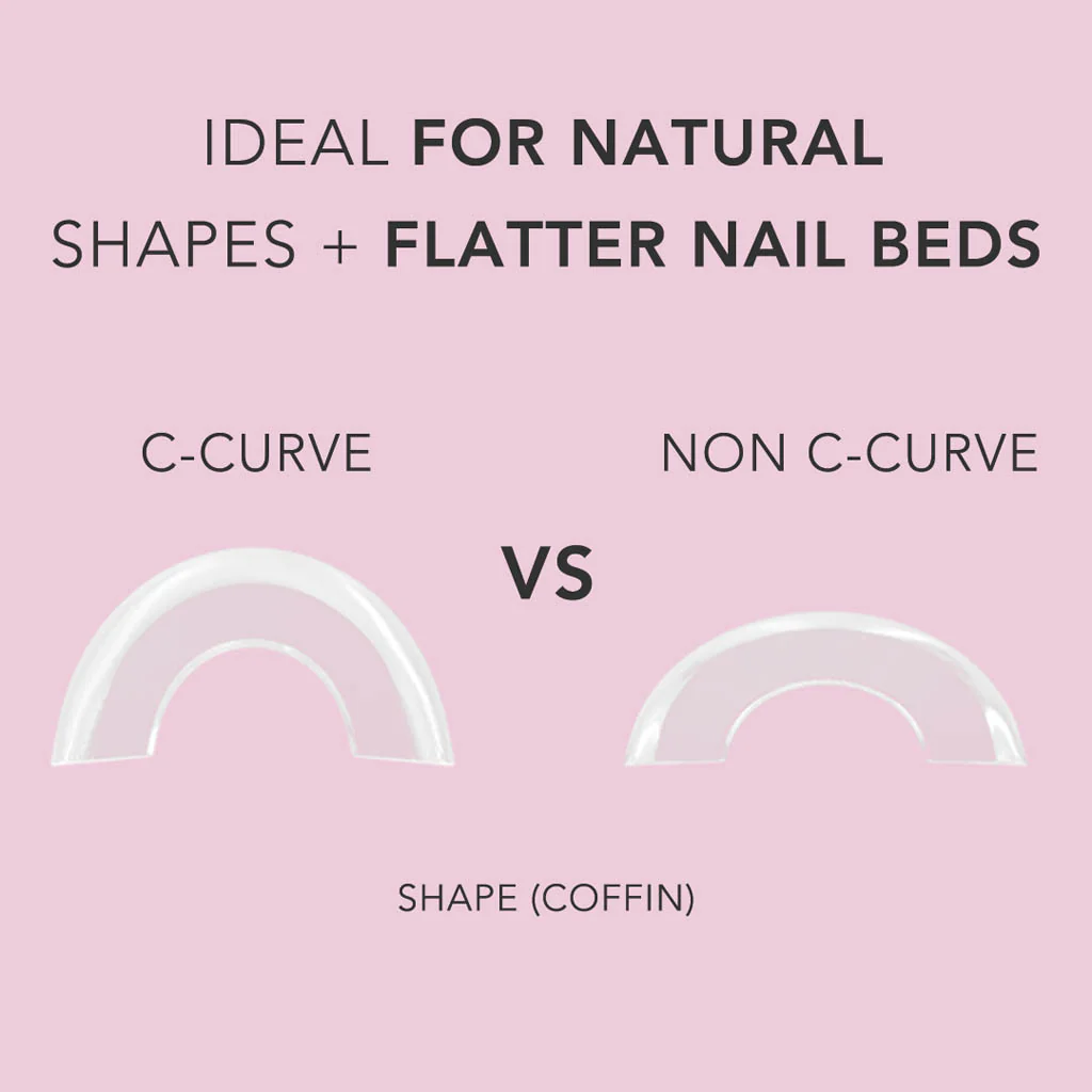 Non C-Curve Tip - NONCC01 XXL Coffin Clear 500pc - Image 2