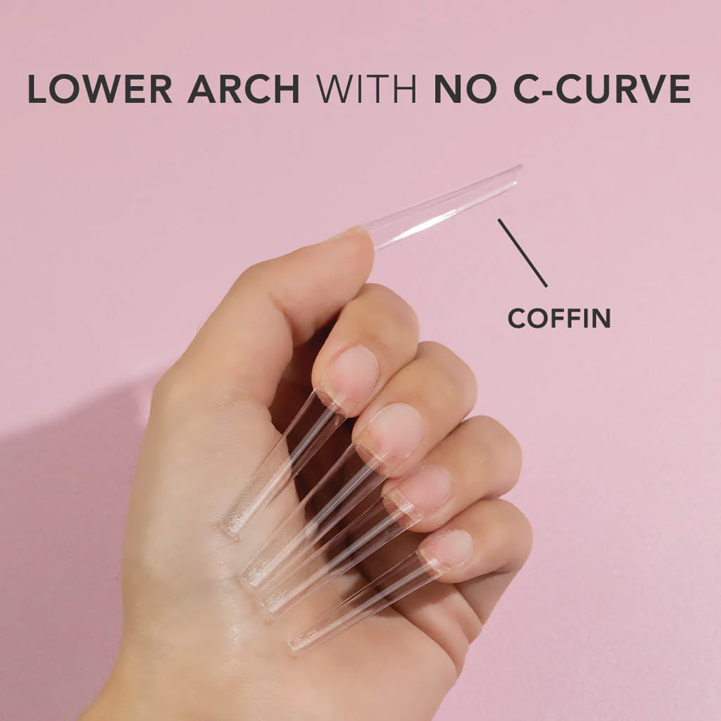 Non C-Curve Tip - NONCC01 XXL Coffin Clear 500pc - Image 4