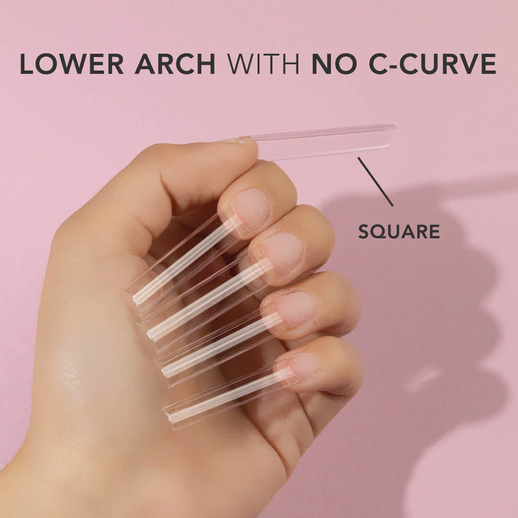 Non C-Curve Tip - NONCC03 XXL Square Clear 500pc - Image 3