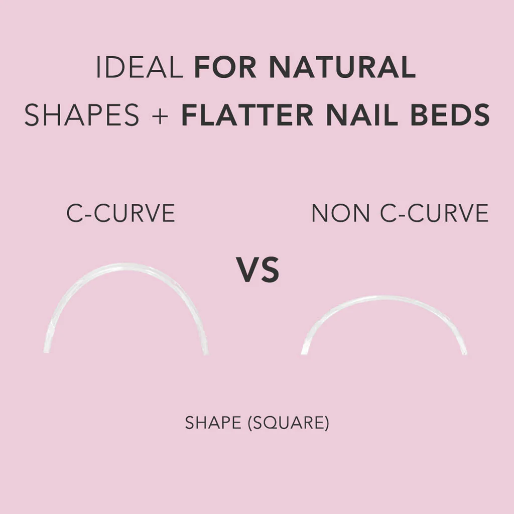 Non C-Curve Tip - NONCC03 XXL Square Clear 500pc - Image 4